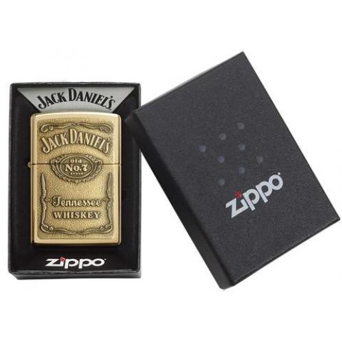 Zippo - Jack Daniels Brass Emblem - Windproof Lighter