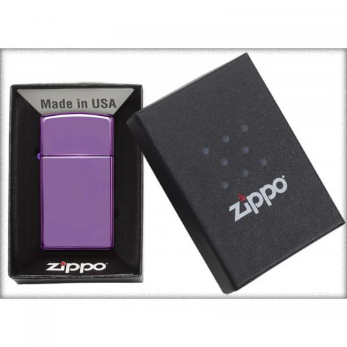 Zippo - Slim High Polish Purple Abyss - Windproof Lighter