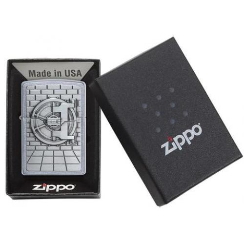 Zippo - Street Chrome Safe Gold Cash Surprise - Windproof Lighter