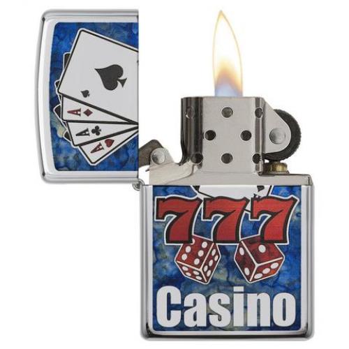 Zippo - High Polish Chrome - Fusion Casino - Windproof Lighter