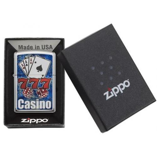 Zippo - High Polish Chrome - Fusion Casino - Windproof Lighter