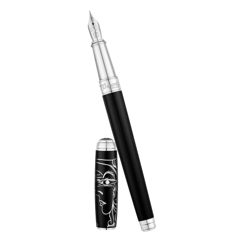 ST Dupont Limited Edition - Picasso - Black Lacquer Palladium - Fountain Pen