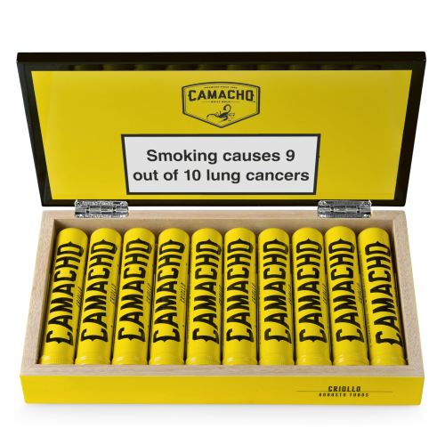 Camacho Criollo Robusto Tubed Cigar - Box of 10 (End of Line)