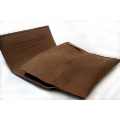 Erik Stokkebye Hunter Brown Roll-Up Tobacco Pouch (PP041)