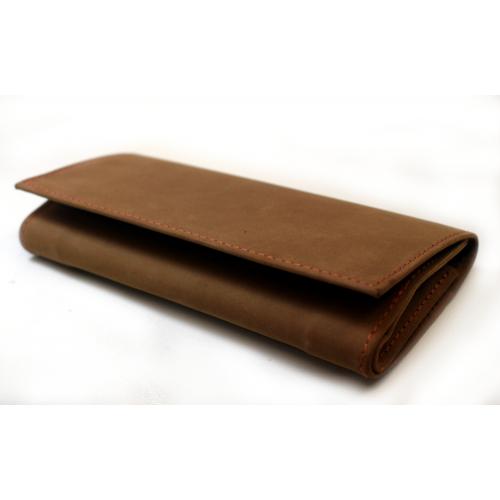 Erik Stokkebye Hunter Brown Roll-Up Tobacco Pouch (PP041)