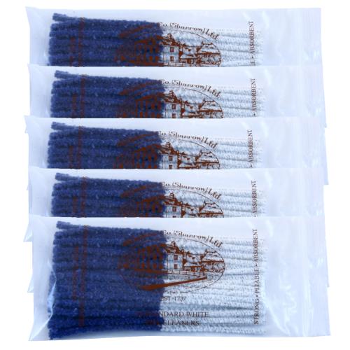 Wilsons of Sharrow Pipe Cleaners Blue and White - 5 Packs of 50 (250)