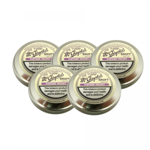 McChrystal\'s Vintage Velvet Snuff - Large Tin - 5 x 8.75g