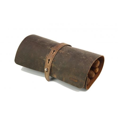 Adorini Cigar Roll Genuine Leather Brown (AD007)