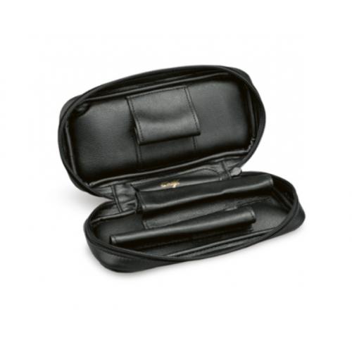 Davidoff Black Leather Case for 2 Pipes