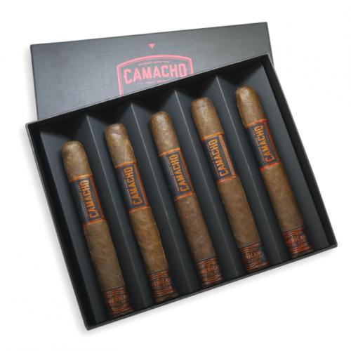 Camacho American Barrel Aged Toro Cello Gift Pack - 5 Cigars