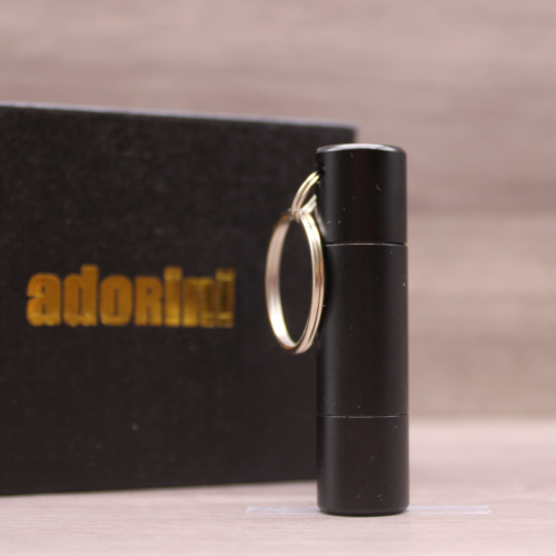 Adorini Double Cigar Punch Cutter - Solingen Blade - Black (AD062)