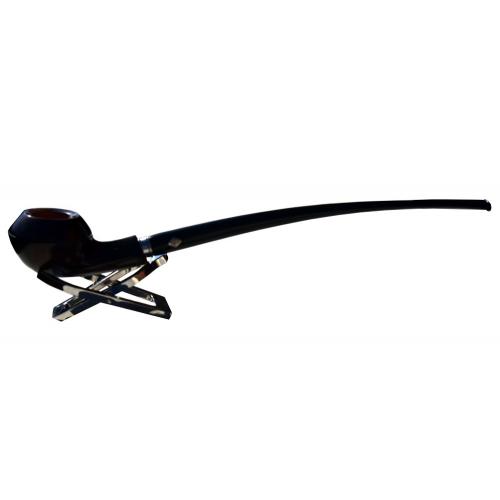 Brebbia MBP Lectura 2923 Noce Churchwarden Fishtail Pipe (ART089)