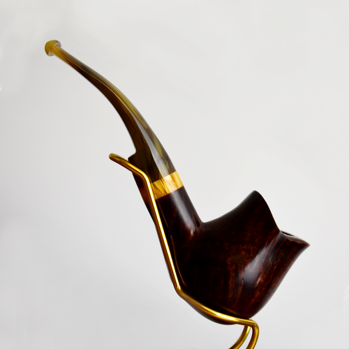 Tommaso Spanu Briar F Tulip Fishtail Pipe (ART243)