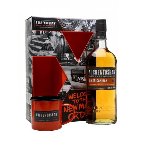 Auchentoshan American Oak Gift Pack with Tin Cup - 70cl 40%