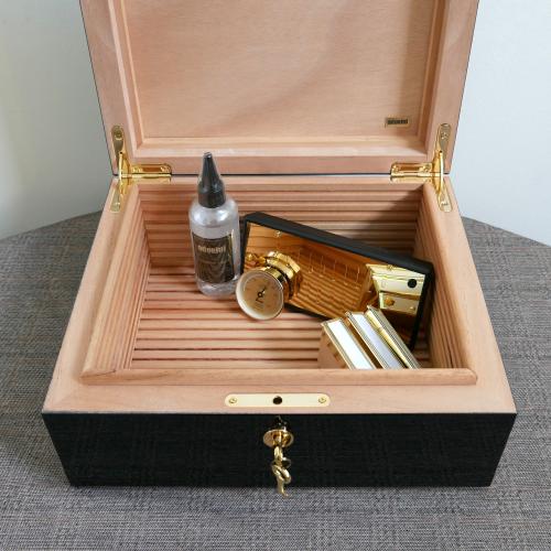 Adorini Milan Deluxe Cigar Humidor - Medium - 75 Cigar Capacity (AD043)