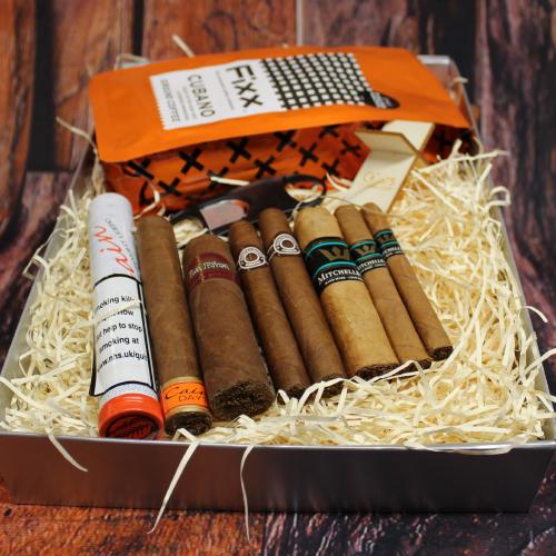 Afternoon Coffee Sampler - 8 Cigars, Coffee & Accessories
