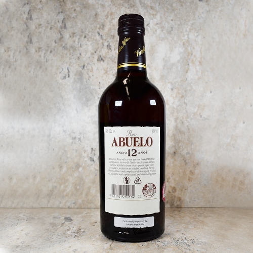 Ron Abuelo 12 Year Old Rum - 70cl 40%