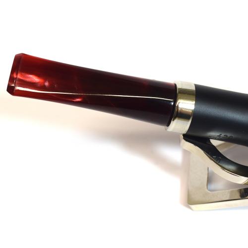BigBen Phantom 420 Matte Black Red Stem 9mm Filter Fishtail Pipe (BIG60)