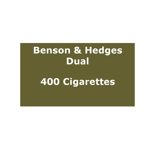 Benson & Hedges Dual - 20 Packs of 20 Cigarettes (400) End of Line - LIMITED STOCK