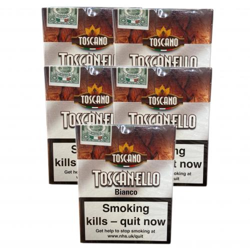 Toscanello Bianco Cigar - 5 Packs of 5 (25 cigars)