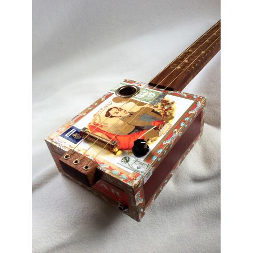 Handcrafted Bolivar Cigar Box Guitar