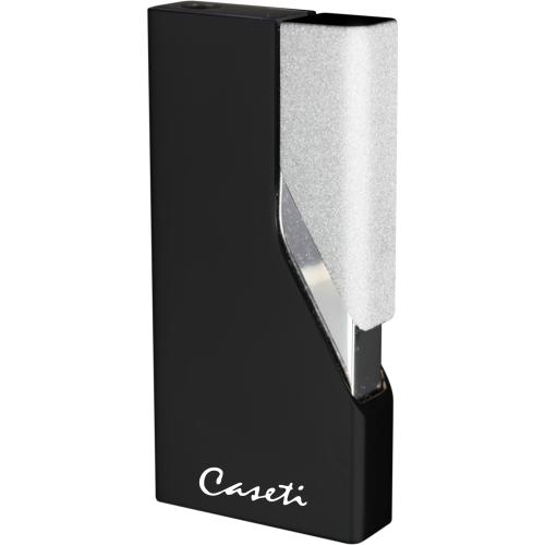 Caseti Jet Flame Lighter - Matte Chrome and Black