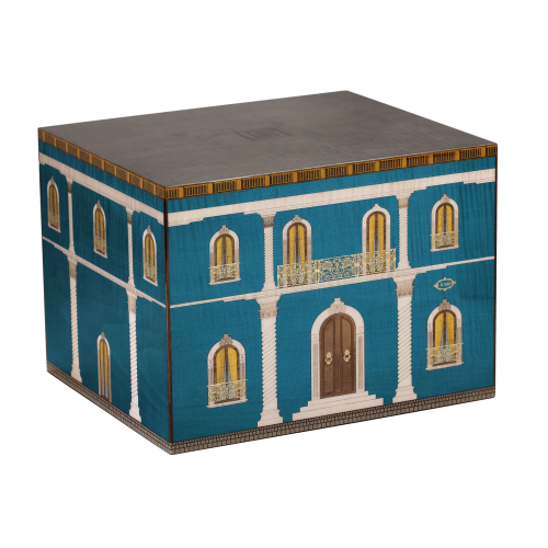 Elie Bleu Casa Cubana Humidor Blue Palace 110 Cigar Capacity