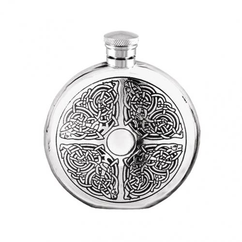 6oz Pewter Hip Flask - CEL176