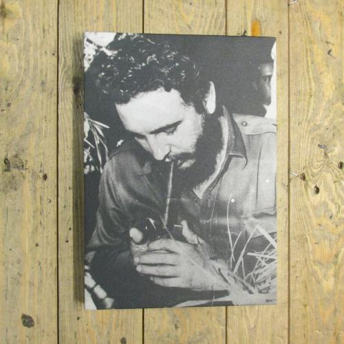 Exclusive - Fidel Lighting a Cigar Canvas