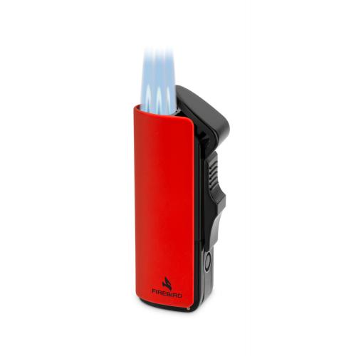 Colibri Firebird Edge - Triple Jet Flame Lighter - Red