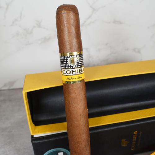 Cohiba Esplendidos Cigar in Black and Yellow Leather Case - Great Gift