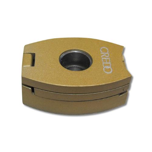 Credo 3 in 1 Cigar Punch Cutter - Oval - Gold