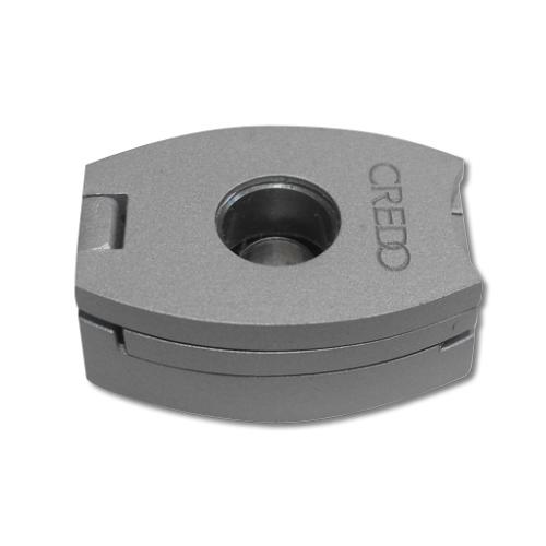 Credo 3 in 1 Cigar Punch Cutter - Oval - Silver