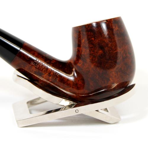 Alfred Dunhill Pipe - The White Spot Amber Root Group 4 Bent Pipe (DUN11)