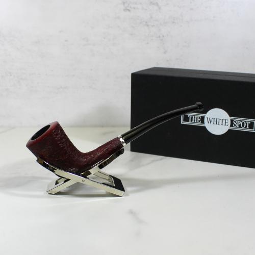 Alfred Dunhill - The White Spot Ruby Bark Group 3 Bent Pipe (DUN591)