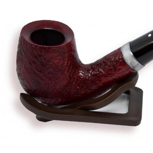 Alfred Dunhill Pipe - The White Spot Ruby Bark Bent Dublin Pipe 4102