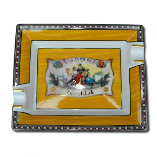 Elie Bleu Porcelain Cigar Ashtray - Alba Yellow