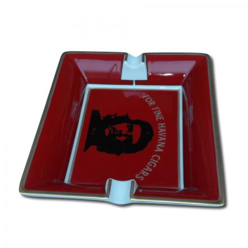 Elie Bleu Che Pop Art Red Porcelain Ashtray