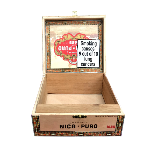 Empty Alec Bradley Nica Puro Robusto Cigar Box