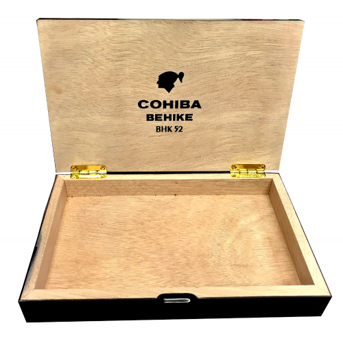 Empty Cohiba Behike Varnished Cigar Box - BHK 52