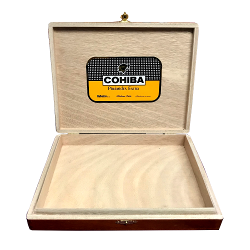 Empty Cohiba Habana Cuba Piramides Extra Cigar Box