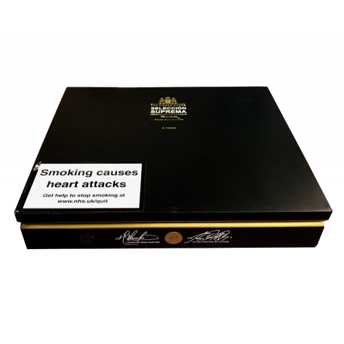 Empty Dunhill Signed Range Seleccion Suprema Toro Cigar Box