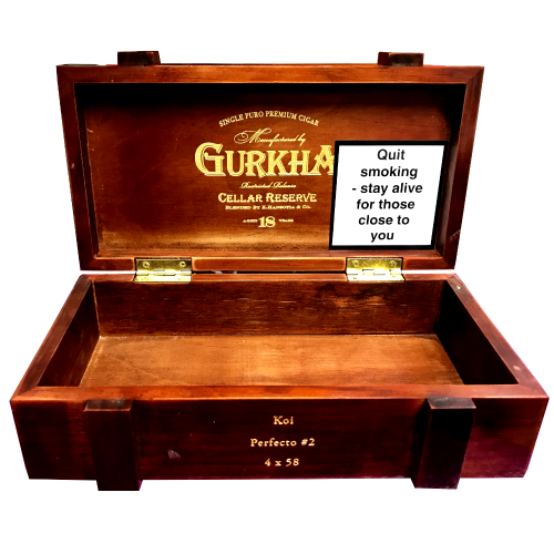 Empty Gurkha Celler Reserve Perfecto Cigar Box