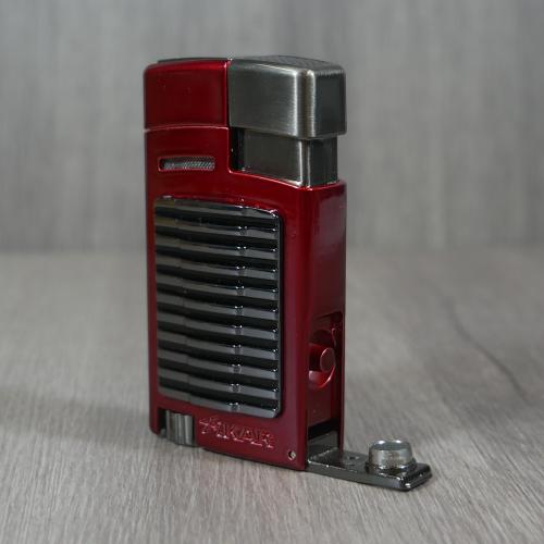 Xikar Forte Single Jet Cigar Lighter with Punch - Daytona Red (End of Line)