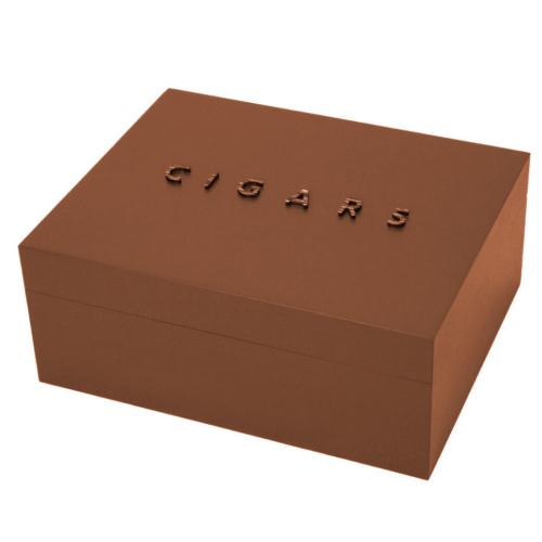 Gentili Giovani Cigar Humidor - Matt Brown - 50 Capacity