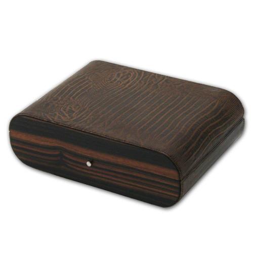 Gentili Travel Cigar Humidor - Matt Ebony - 10 cigars capacity