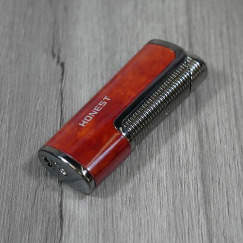 Honest Pinsley Jet Flame Cigar Lighter - Redwood (HON60)