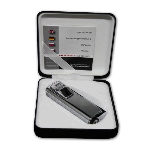 Honest Gowan Jet Flame Cigar Lighter - Silver