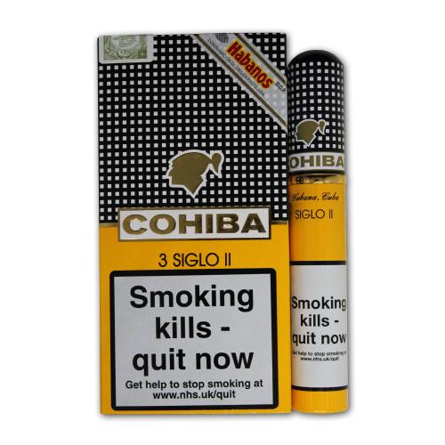 Cohiba Siglo II Tubed Cigar - Pack of 3