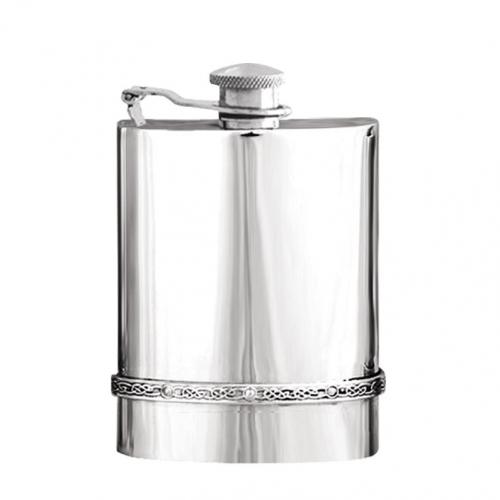 6oz Captive Top Pewter Flask - IP901CT